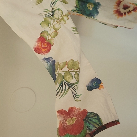 Chico flower print lightweight linen jacket - Picture 2 of 6